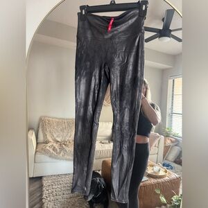 Spanx Black Faux Leather Leggings | Size Small | NWT-Like